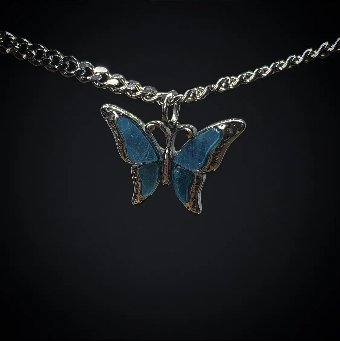 Lil skies butterfly on sale necklace